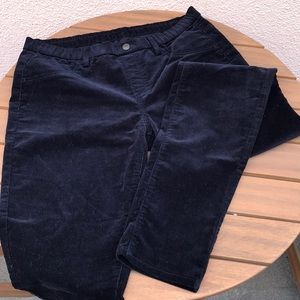 Black corduroy pants (no zipper, slip on pants)
